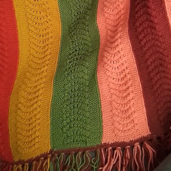 Vintage hand knitted afgan - Picture 2 of 2